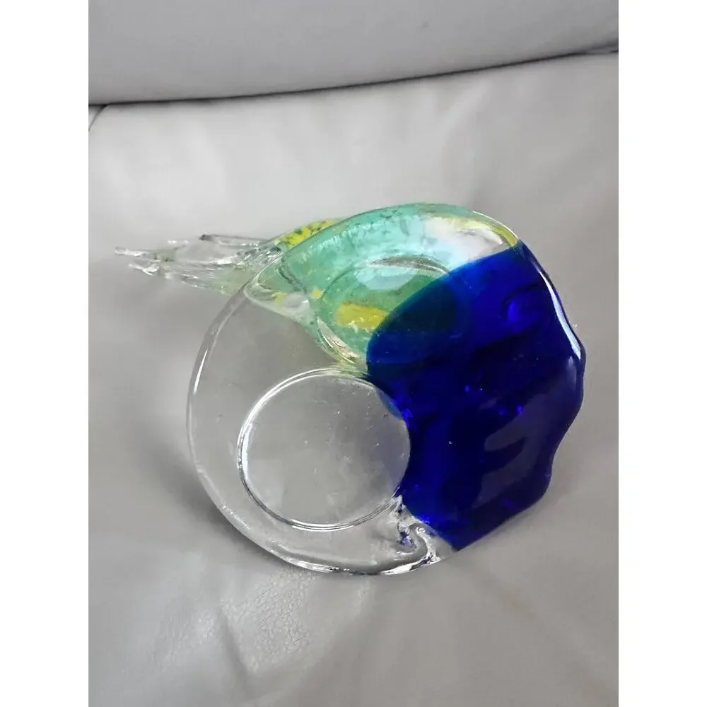 Blown Glass Tropical Fish Votive Candle Holder